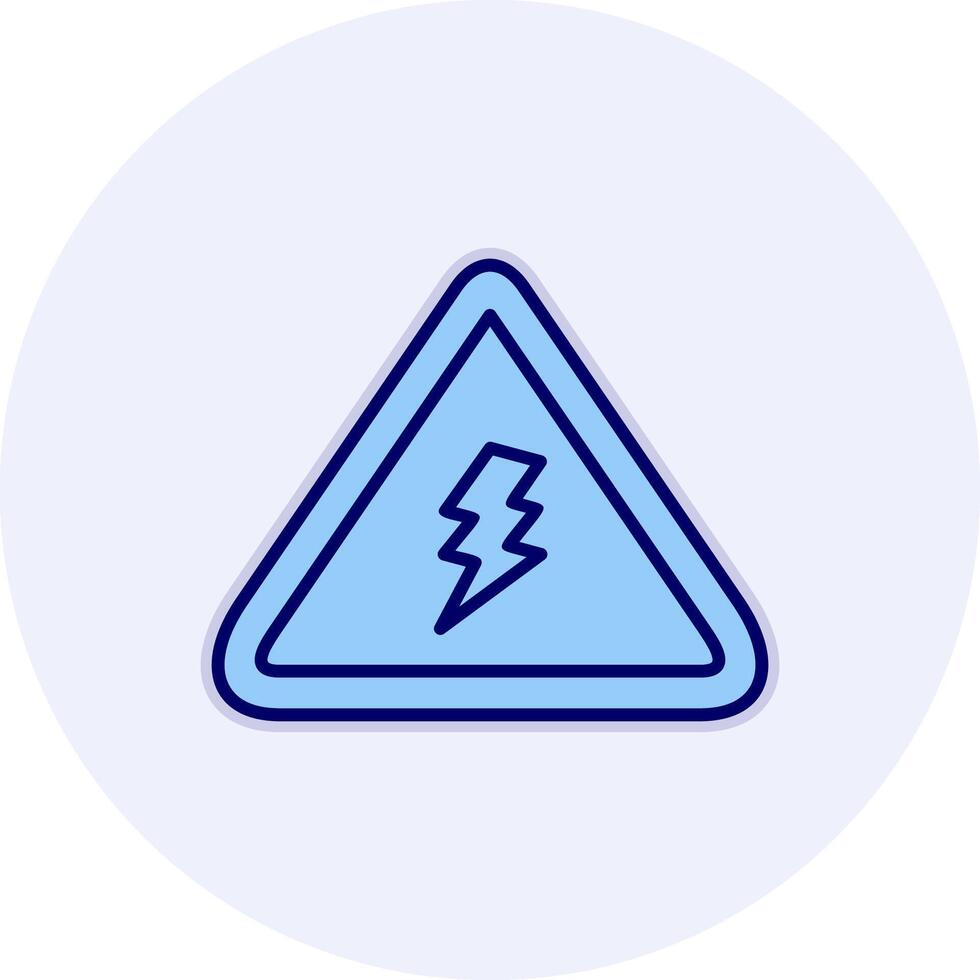 Electrical Danger Sign Vector Icon