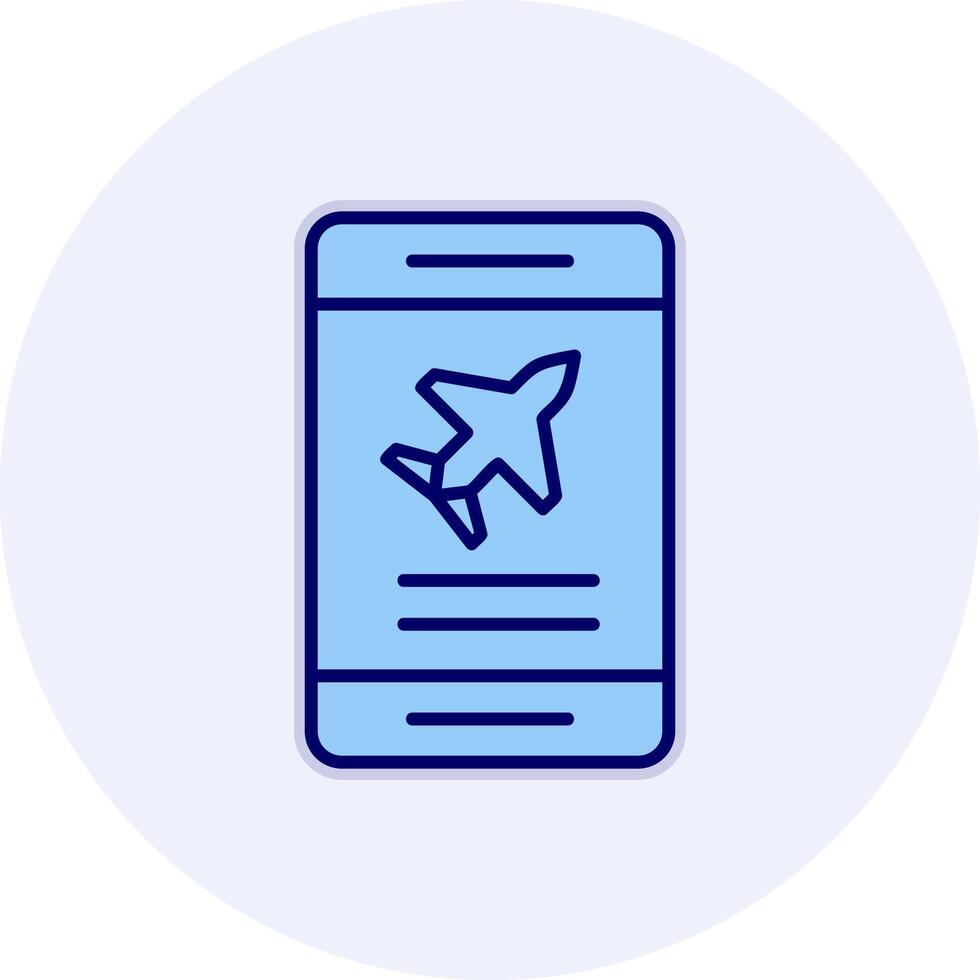 Plane Ticket booking Vector Icon