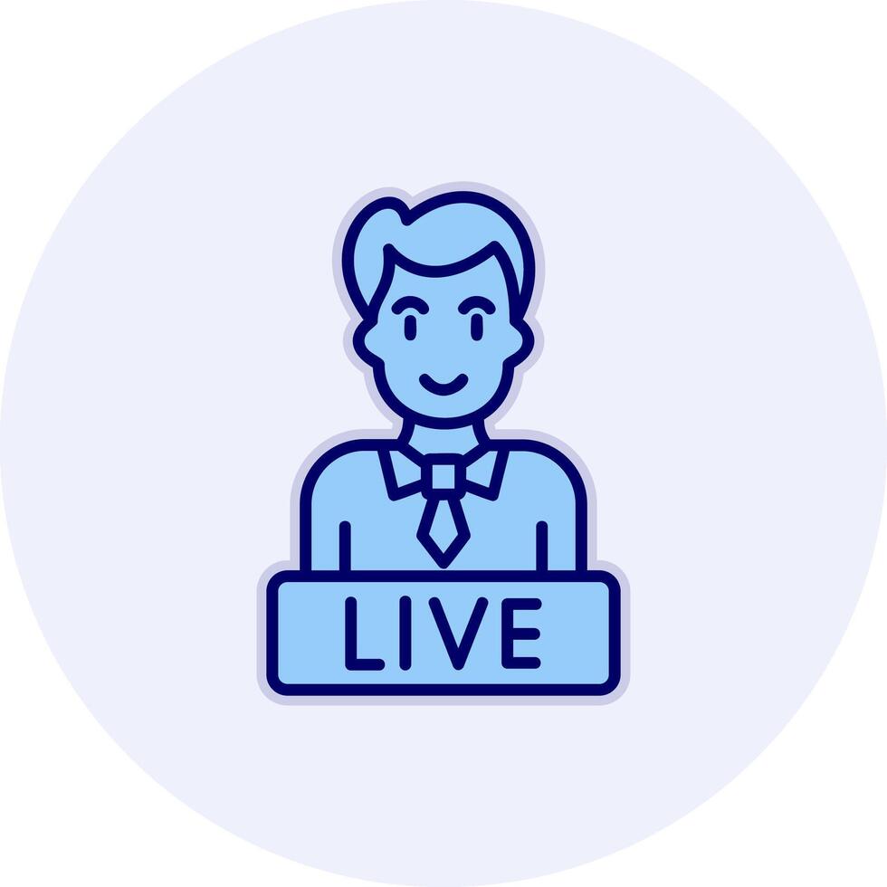 Live News Vector Icon