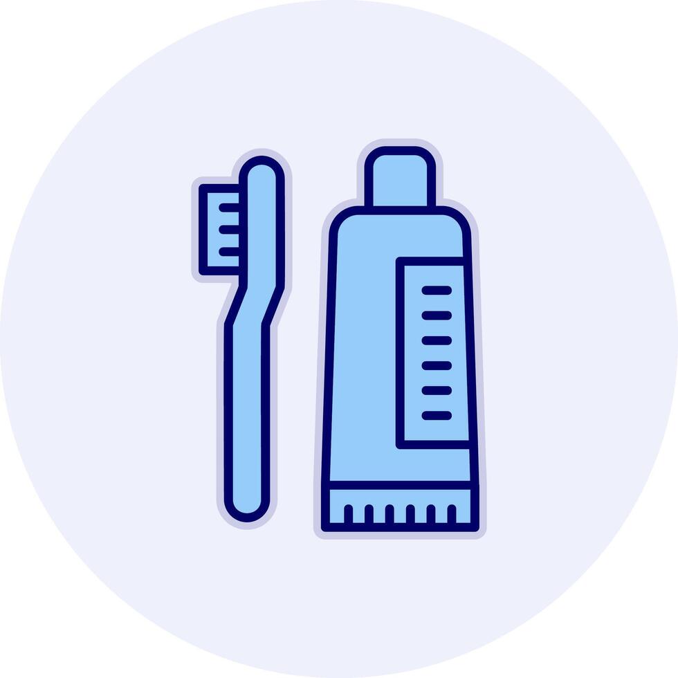 Tooth Cleaning Vector Icon