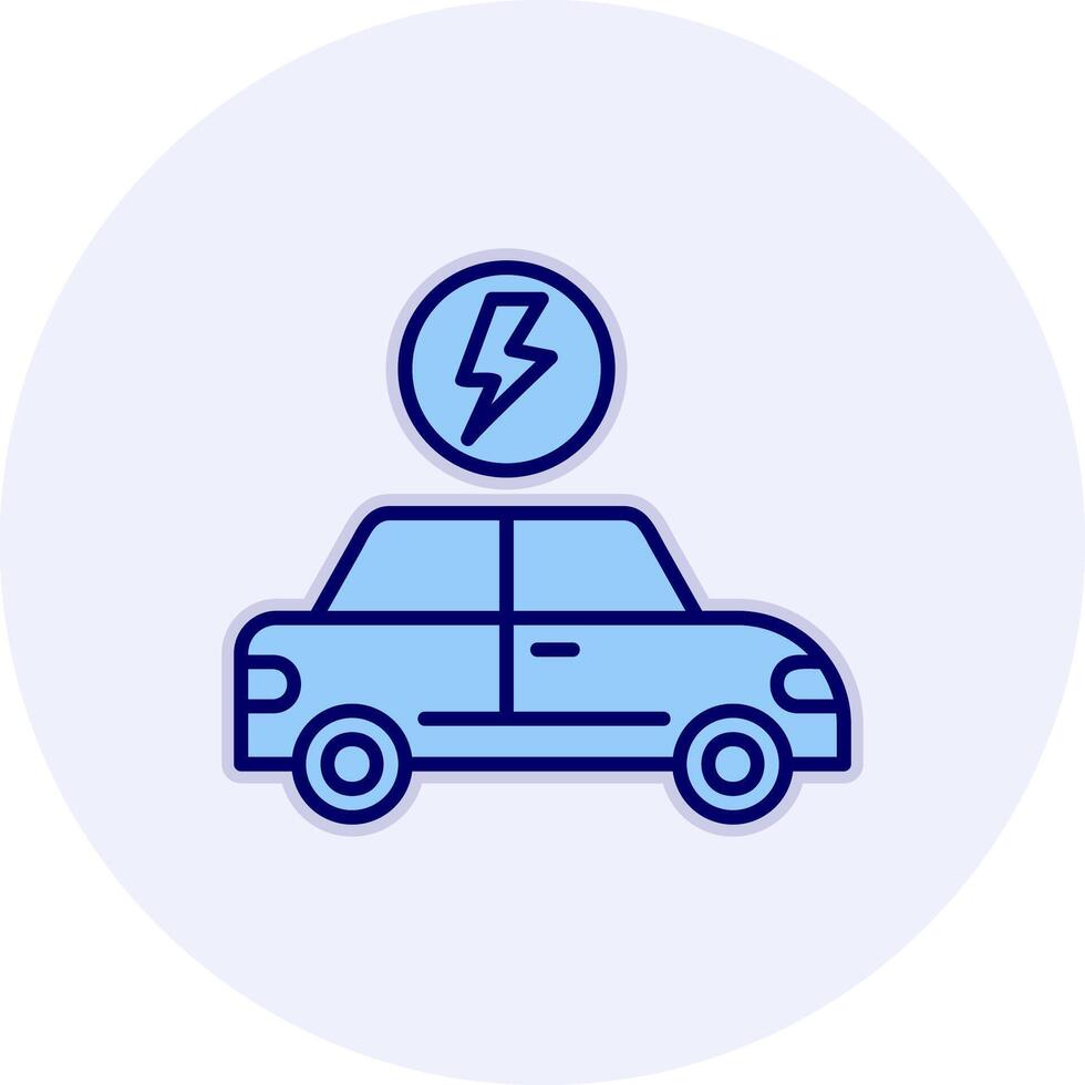 Electric Car Vector Icon