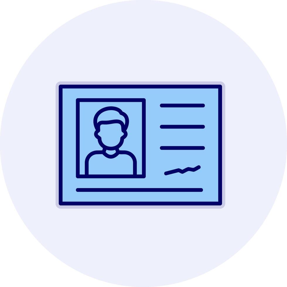 Identification Card Vector Icon
