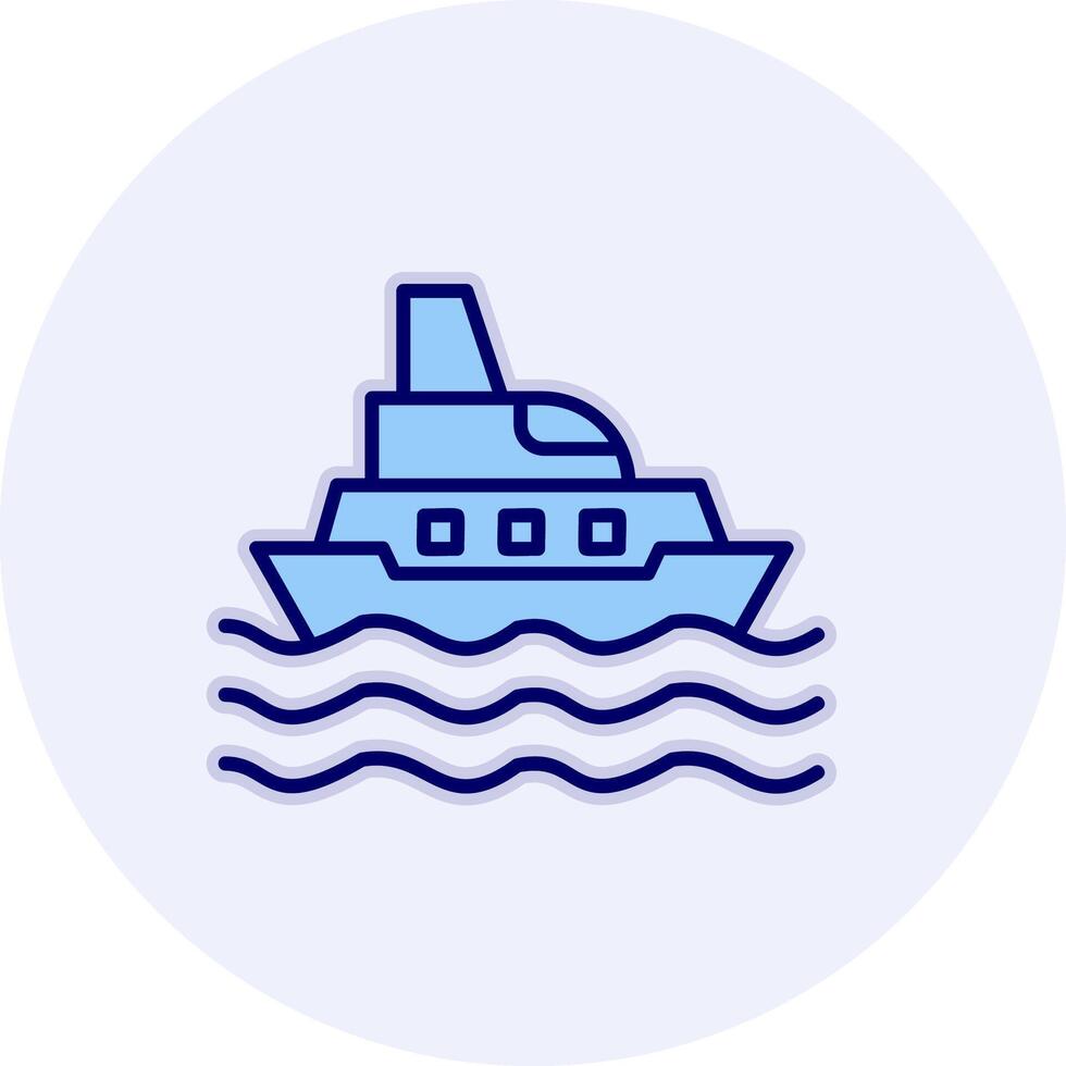 icono de vector de barco