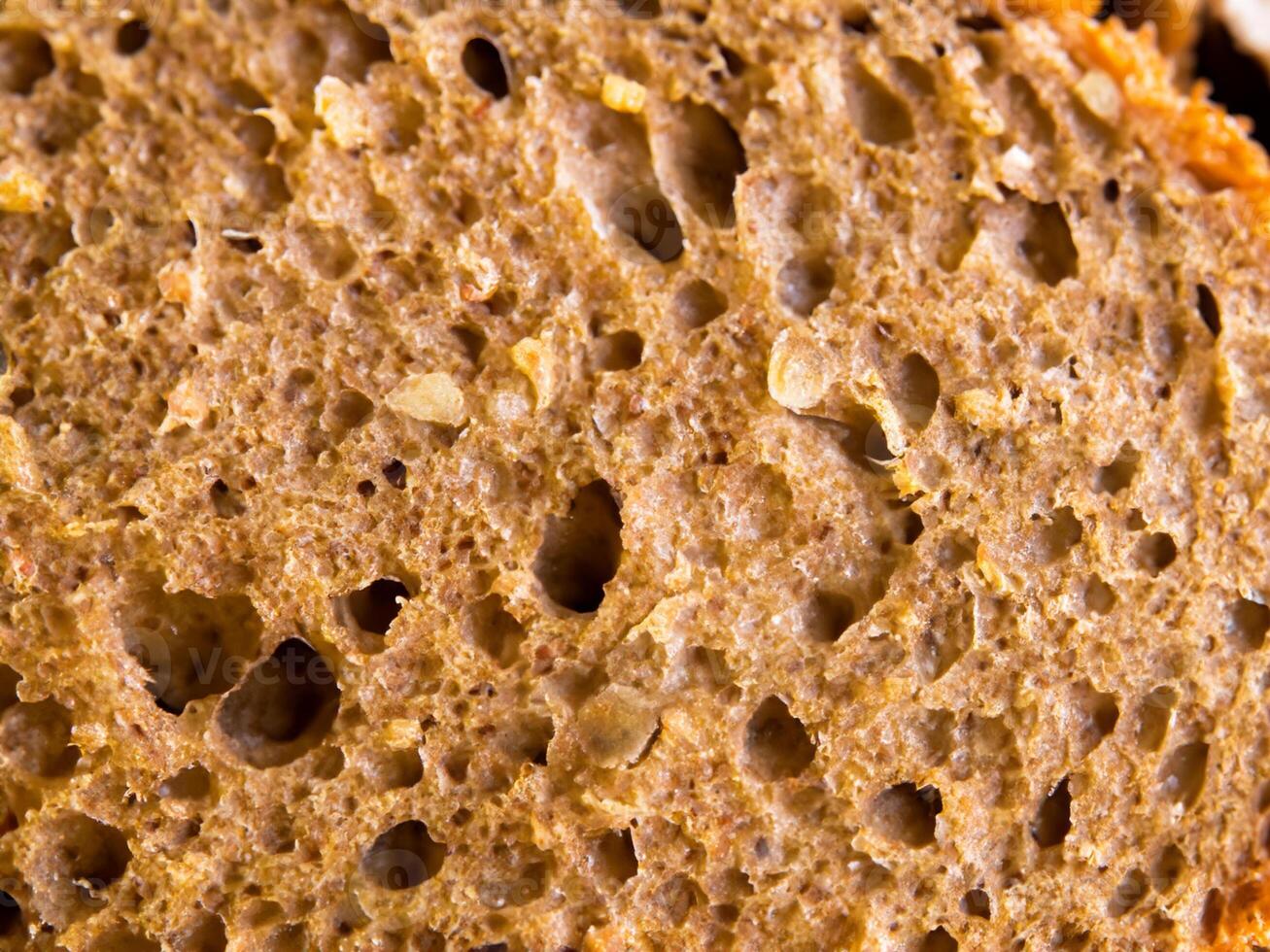 close up fresh and tasty bread. photo