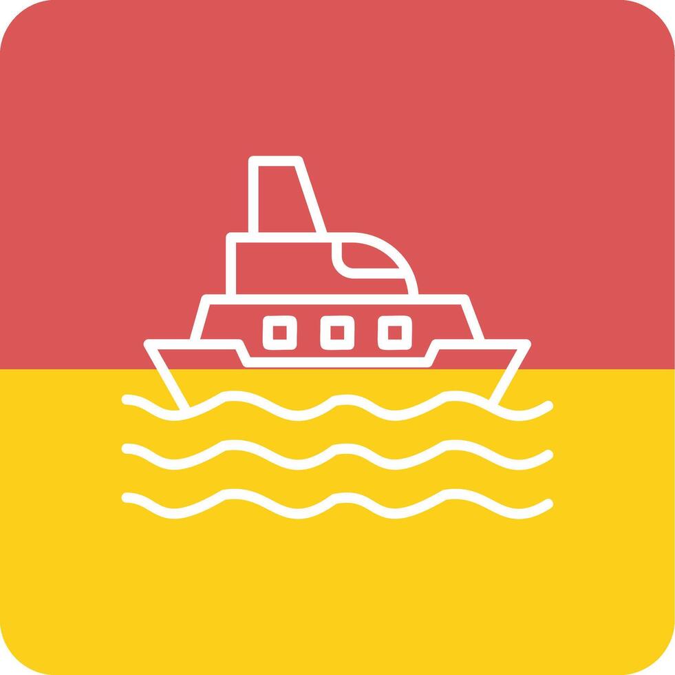 icono de vector de barco