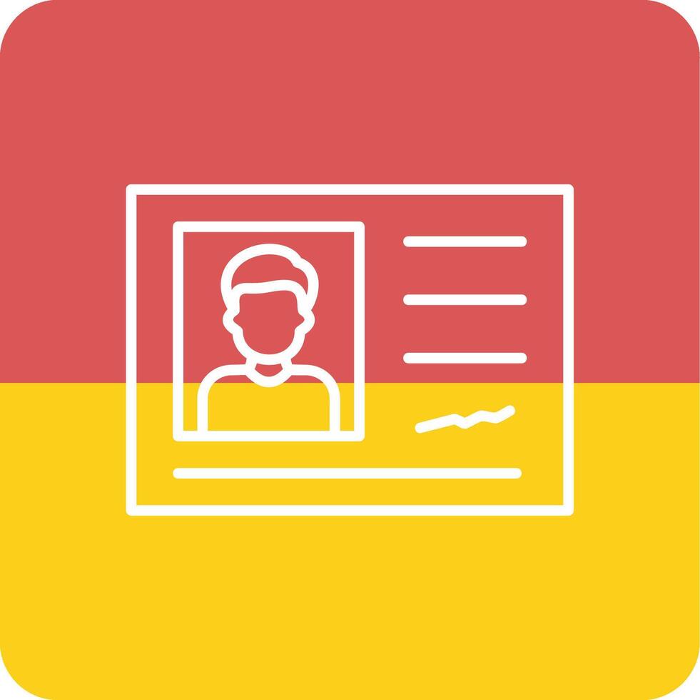 Identification Card Vector Icon