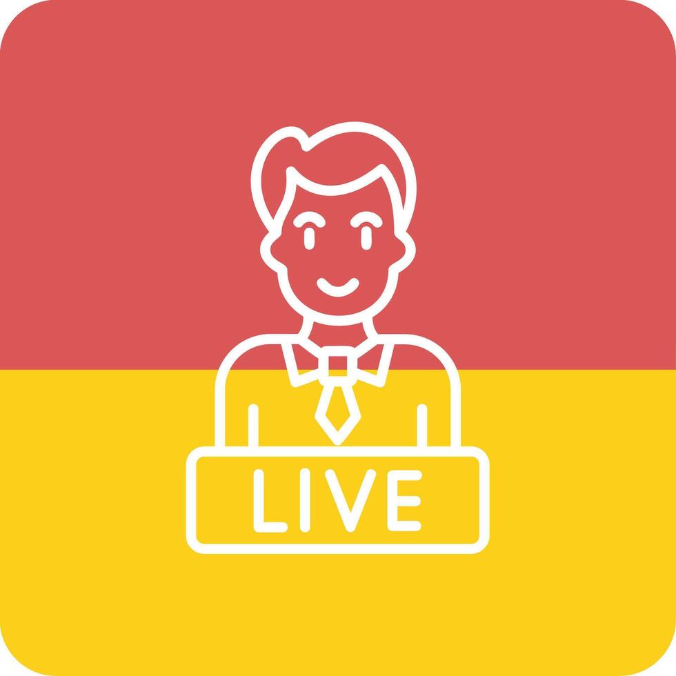 Live News Vector Icon