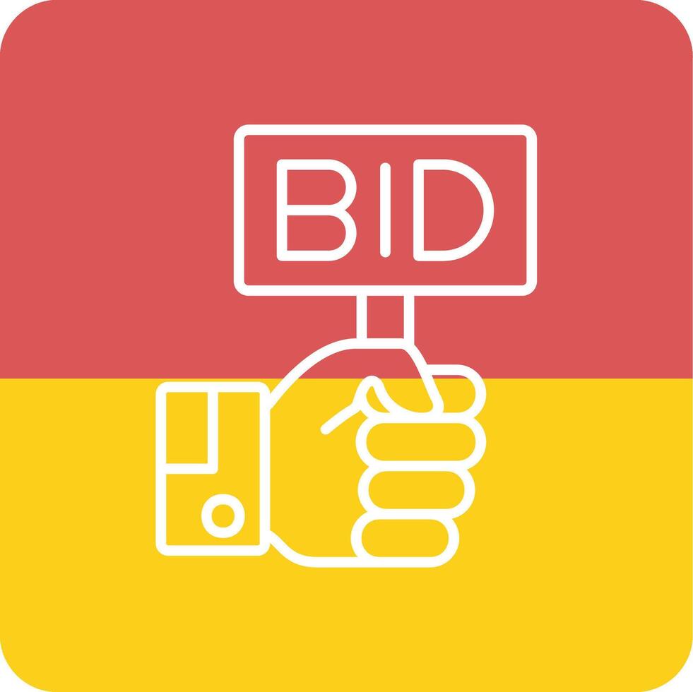 Bid Vector Icon