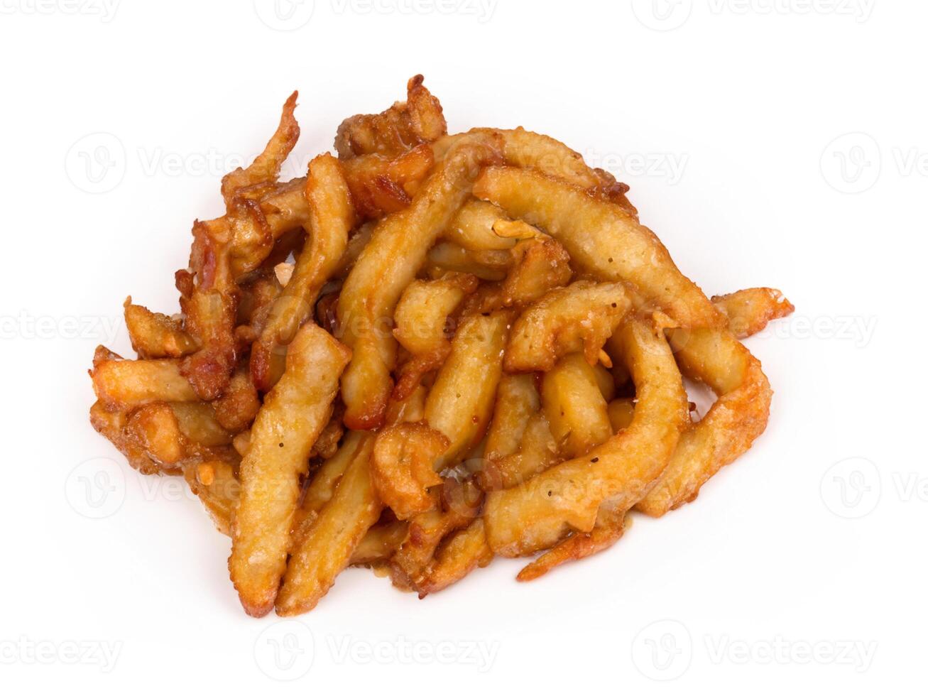 fried chicken wings on a white background photo