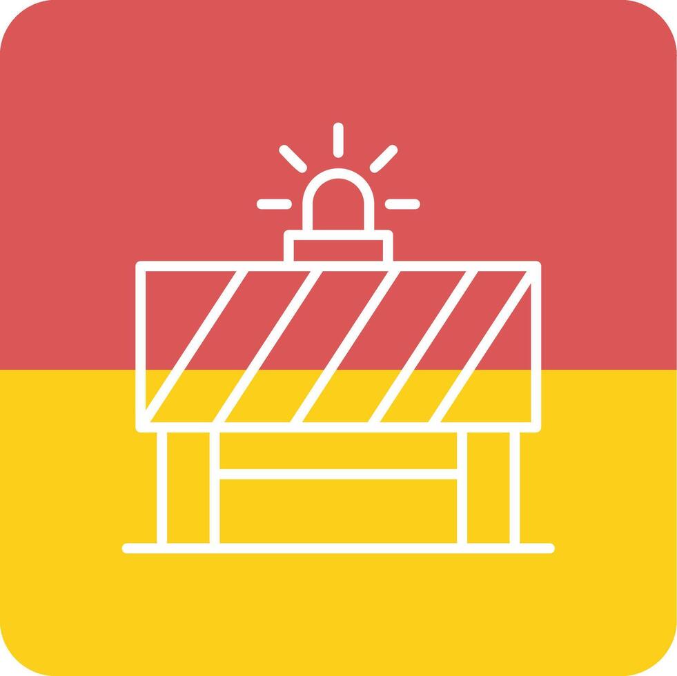 Road Barrier Vector Icon