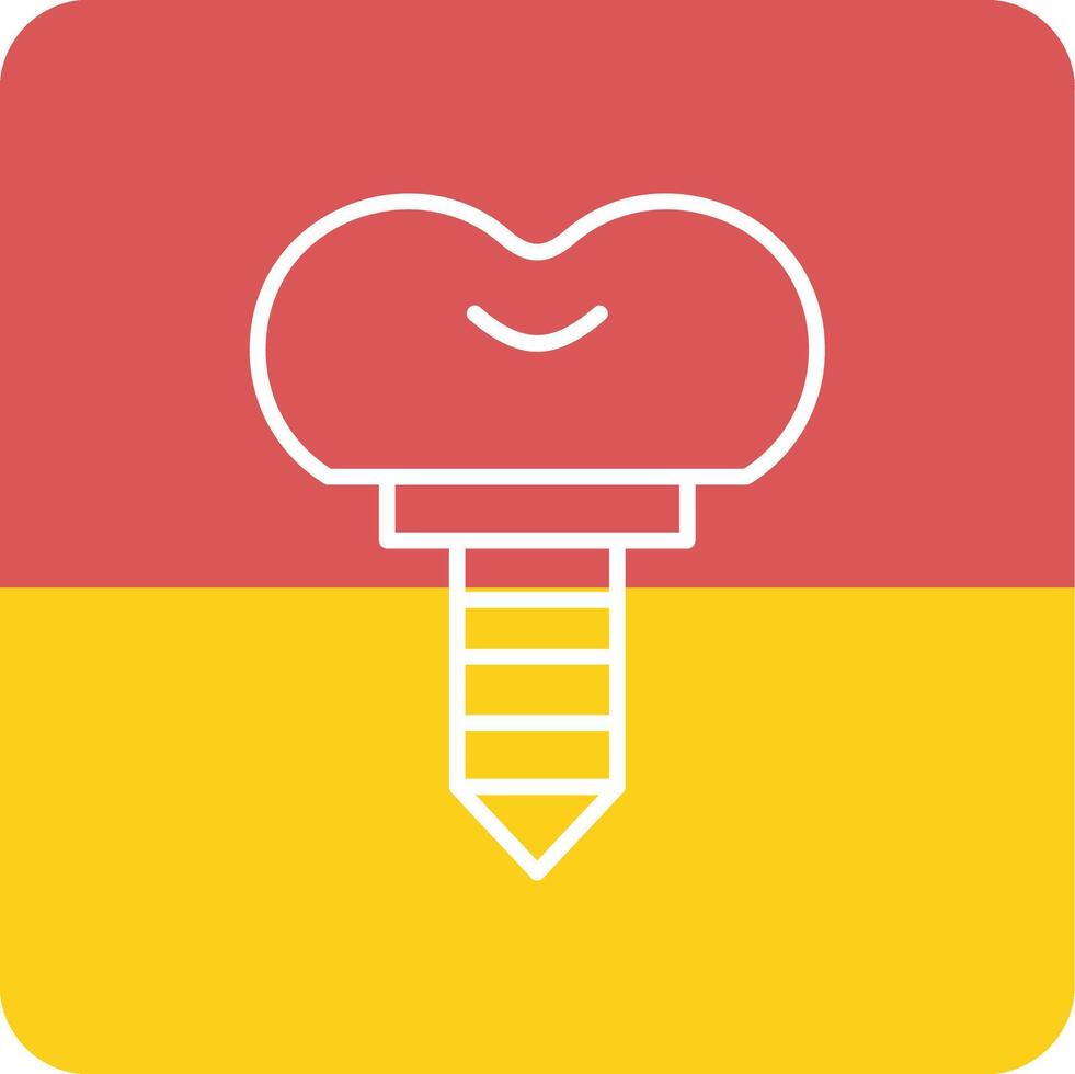 Dental Implant Vector Icon