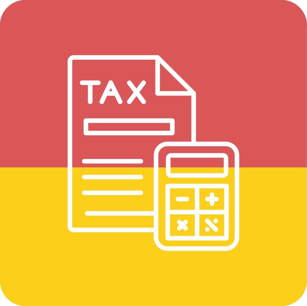 Tax Calculation Vector Icon