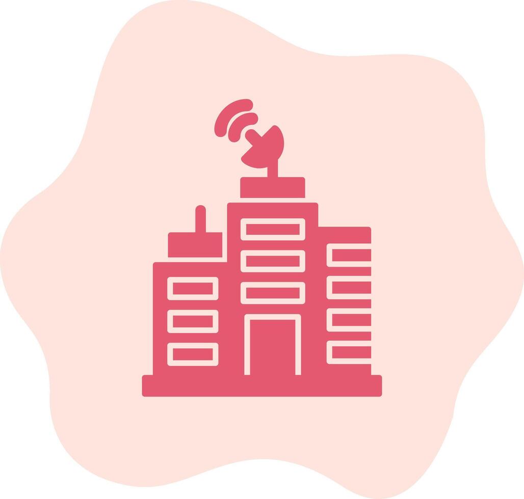 Building Network Vector Icon