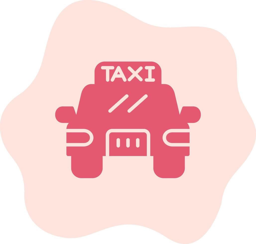 icono de vector de taxi