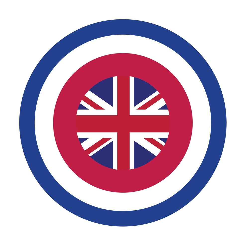 Captain Britain shield cartoon graphic illustration vector