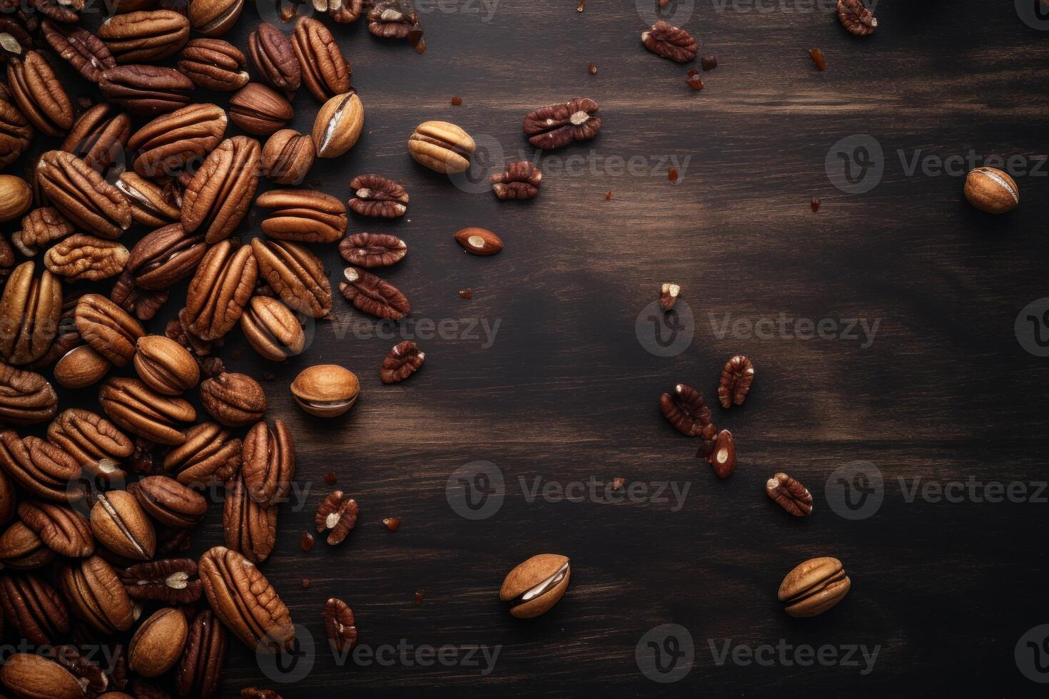 AI generated Warm Pecan mockup background. Generate Ai photo