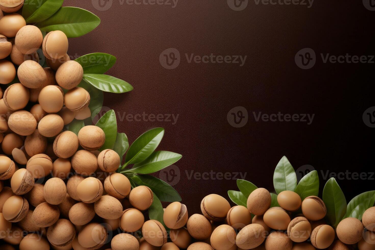 AI generated Buttery Macadamia nuts. Generate Ai photo