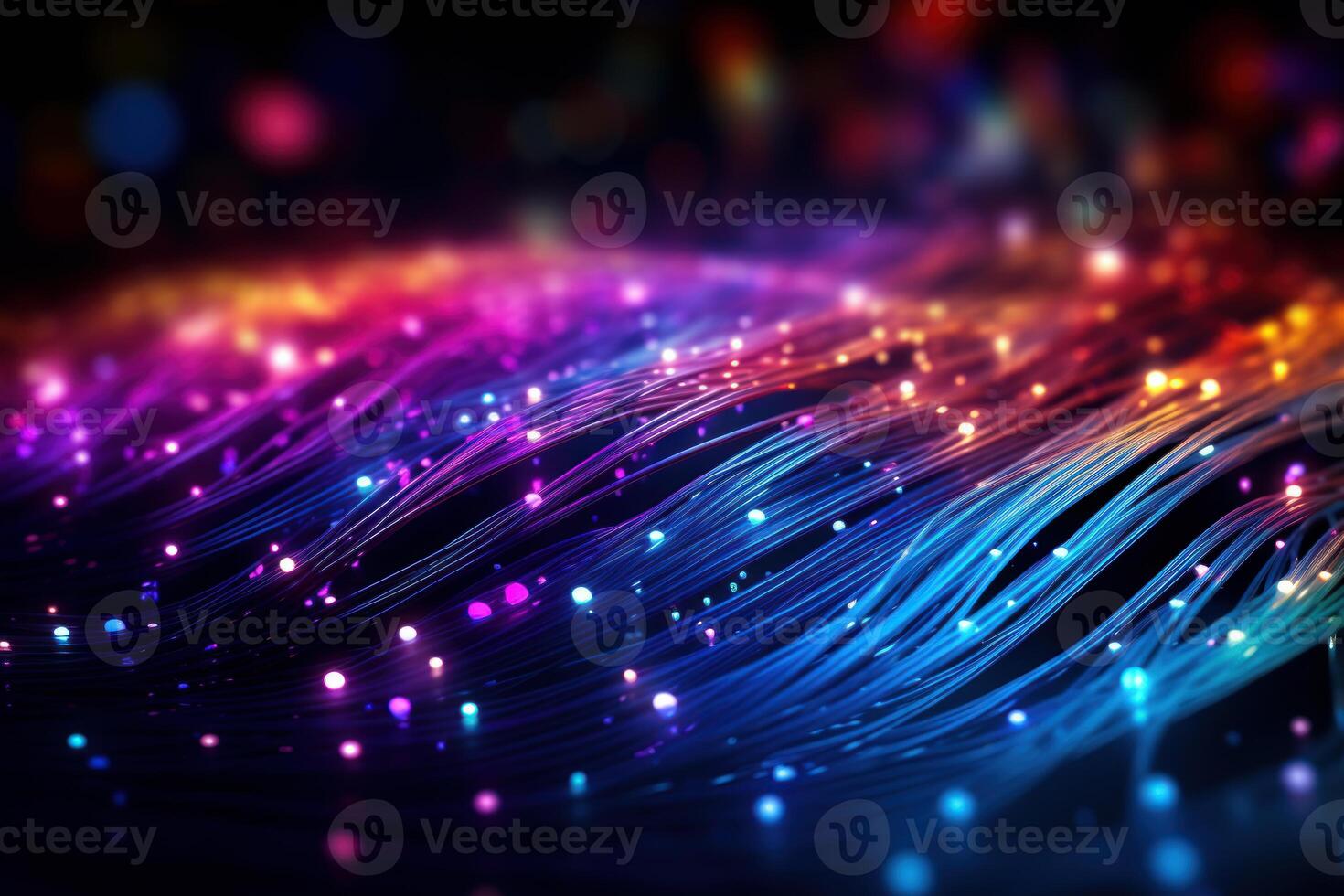 AI generated High-speed Optical fiber mockup. Generate Ai photo