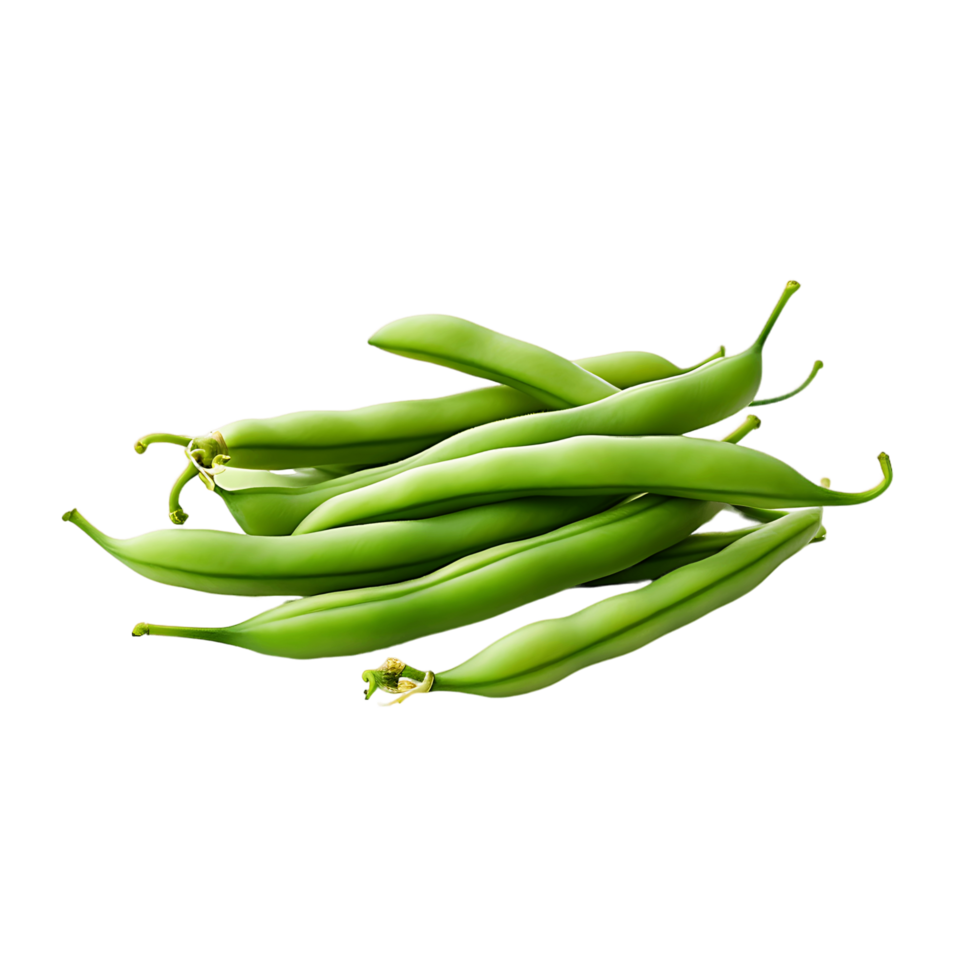 AI generated Transparent Background for Green Beans, Providing Maximum Design Flexibility png