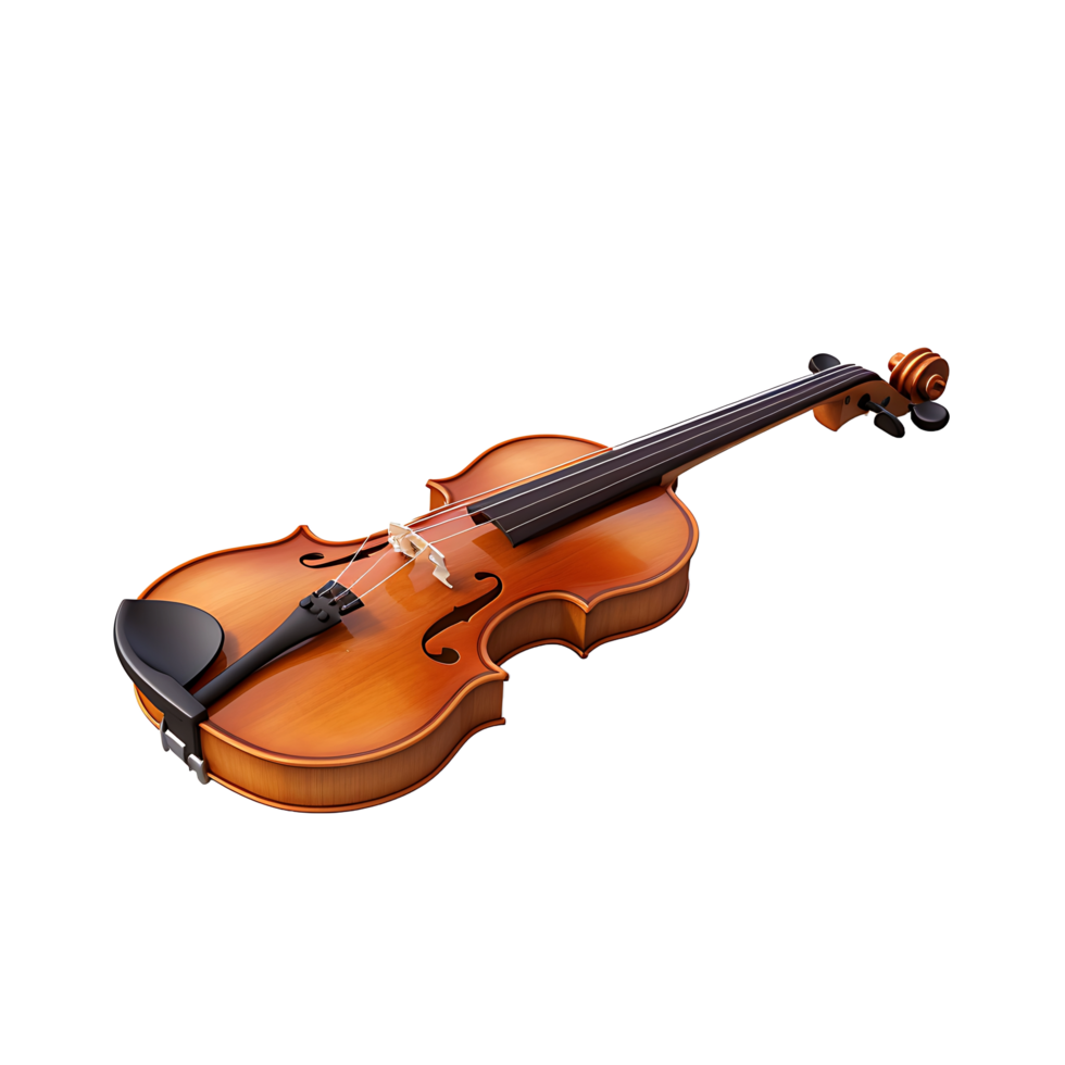 AI generated Clear Violin Imagery, High Quality Visuals for Professional Music Presentations png