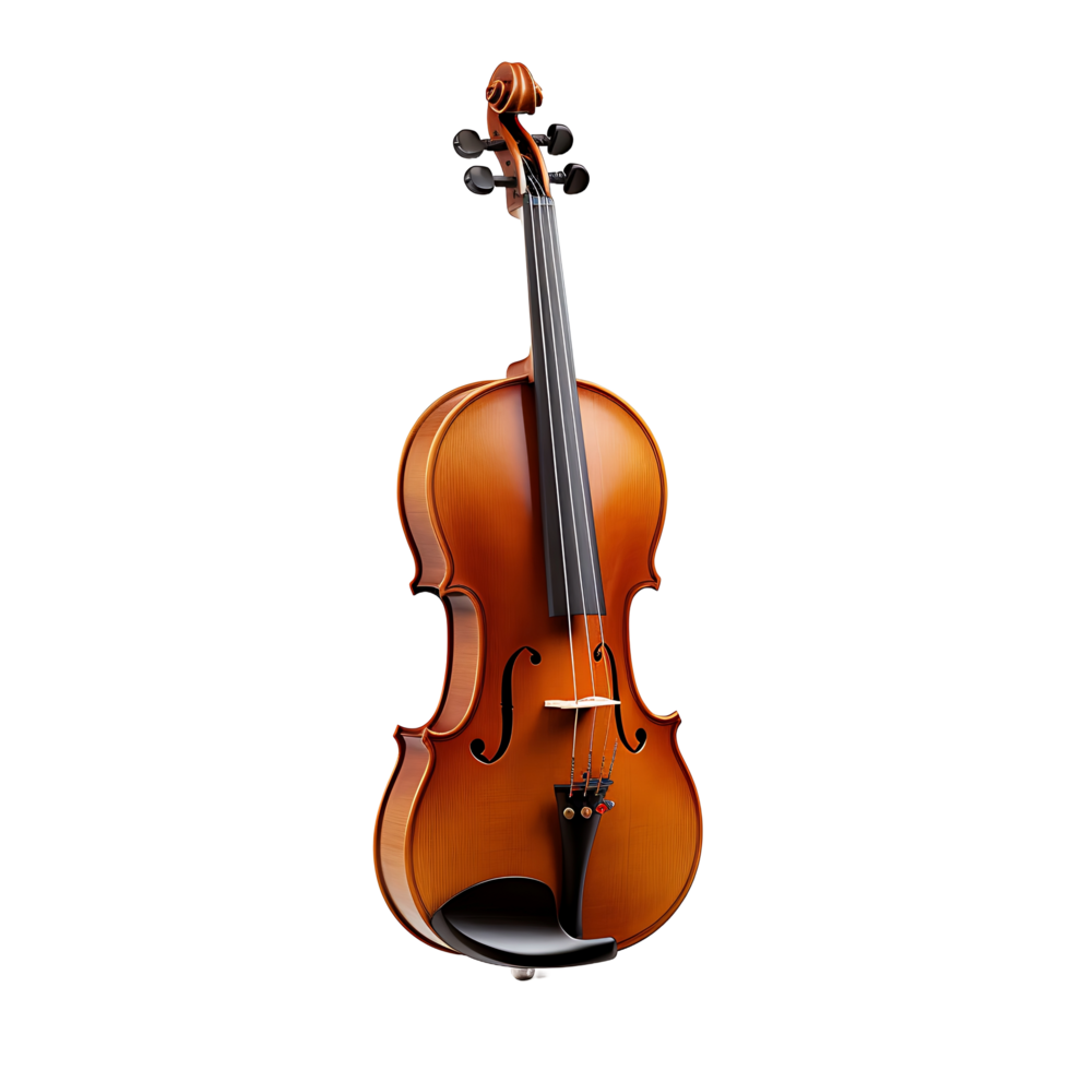 ai gerado transparente violino detalhe, destacando a intrincado detalhes do a musical instrumento png