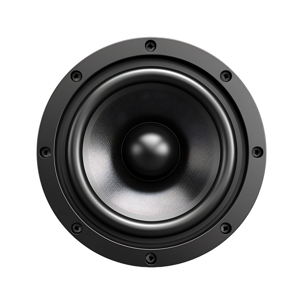 AI generated Cutout Sound System Speaker, Enhancing Design Flexibility in Creative Projects png