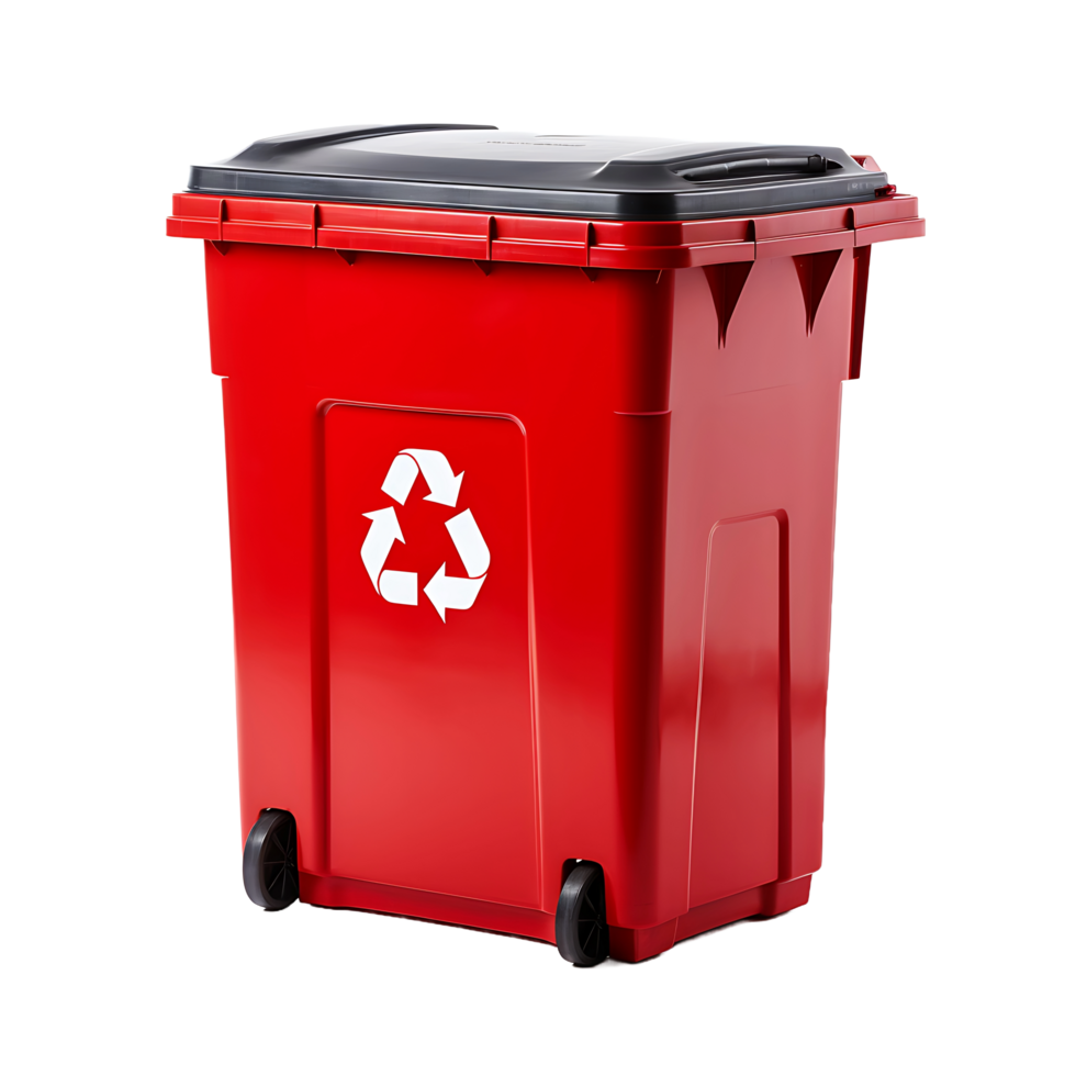 AI generated Isolated Garbage Bin, Ensuring a Neat Appearance in Waste Management Designs png