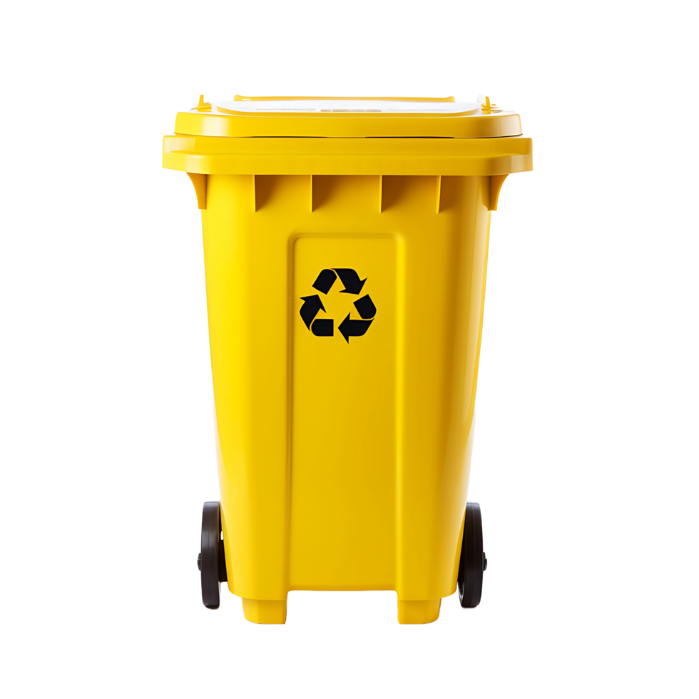 AI generated Bin with No Background, Effortlessly Blending into Various Waste Management Contexts png