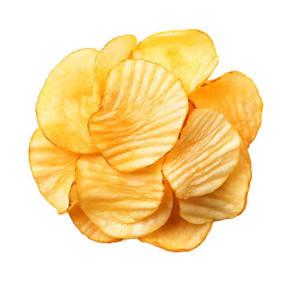 AI generated Chips Extracted on Transparent, Facilitating Easy Graphic Integration png