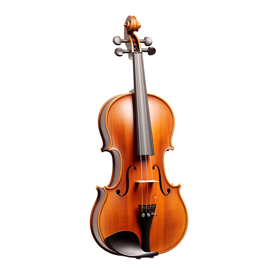 AI generated Violin Extracted on Transparent, Facilitating Easy Graphic Integration png