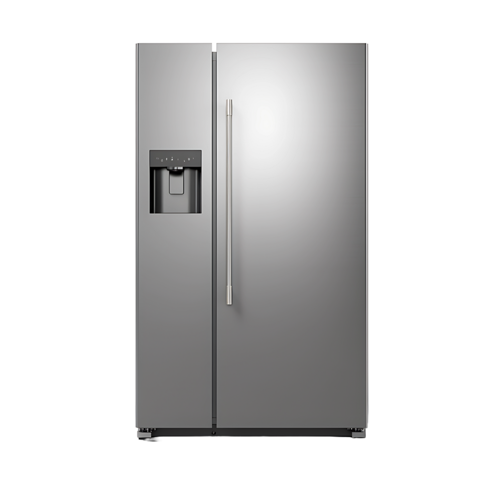 AI generated Clean Refrigerator Cutout, Ensuring a Polished Appearance in Kitchen Graphics png