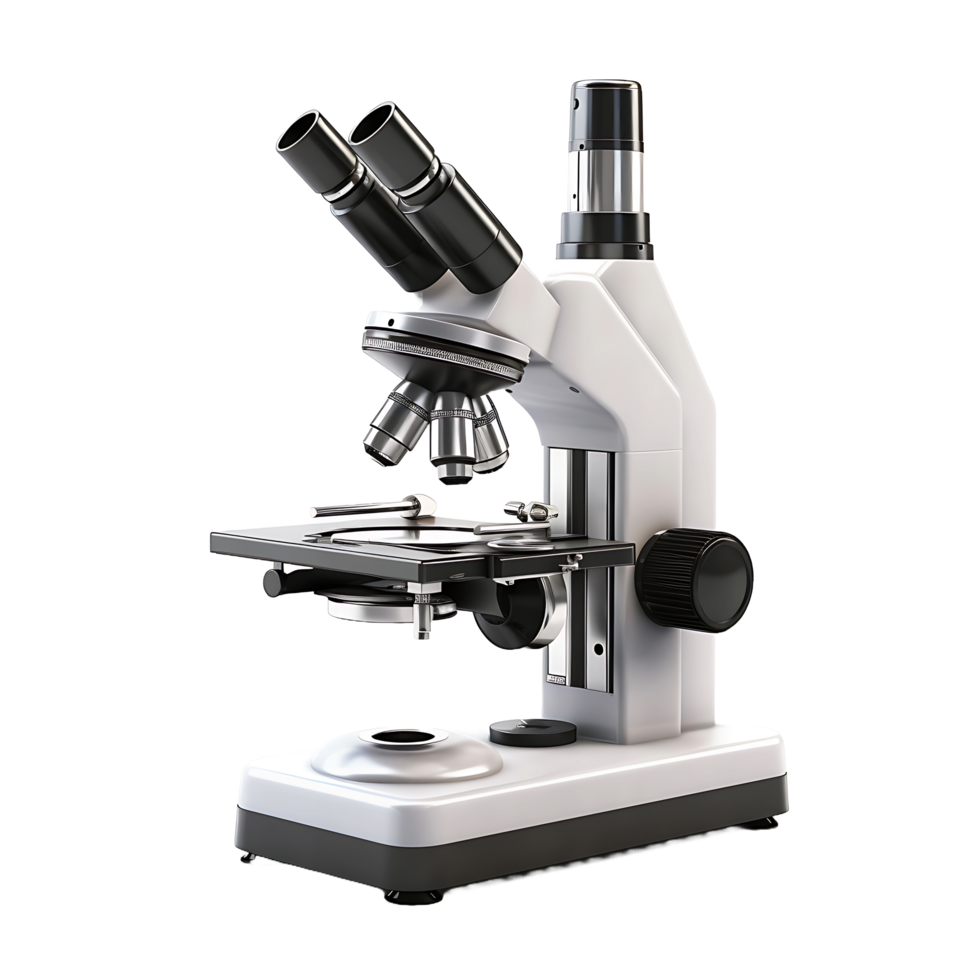 AI generated Clean Microscope Cutout, Ensuring a Polished Appearance in Scientific Graphics png