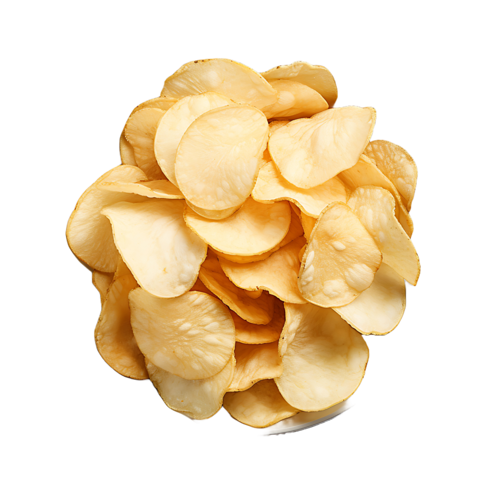 AI generated Isolated Potato Snack, Ideal for Focused Design Elements and Specialized Culinary Projects png