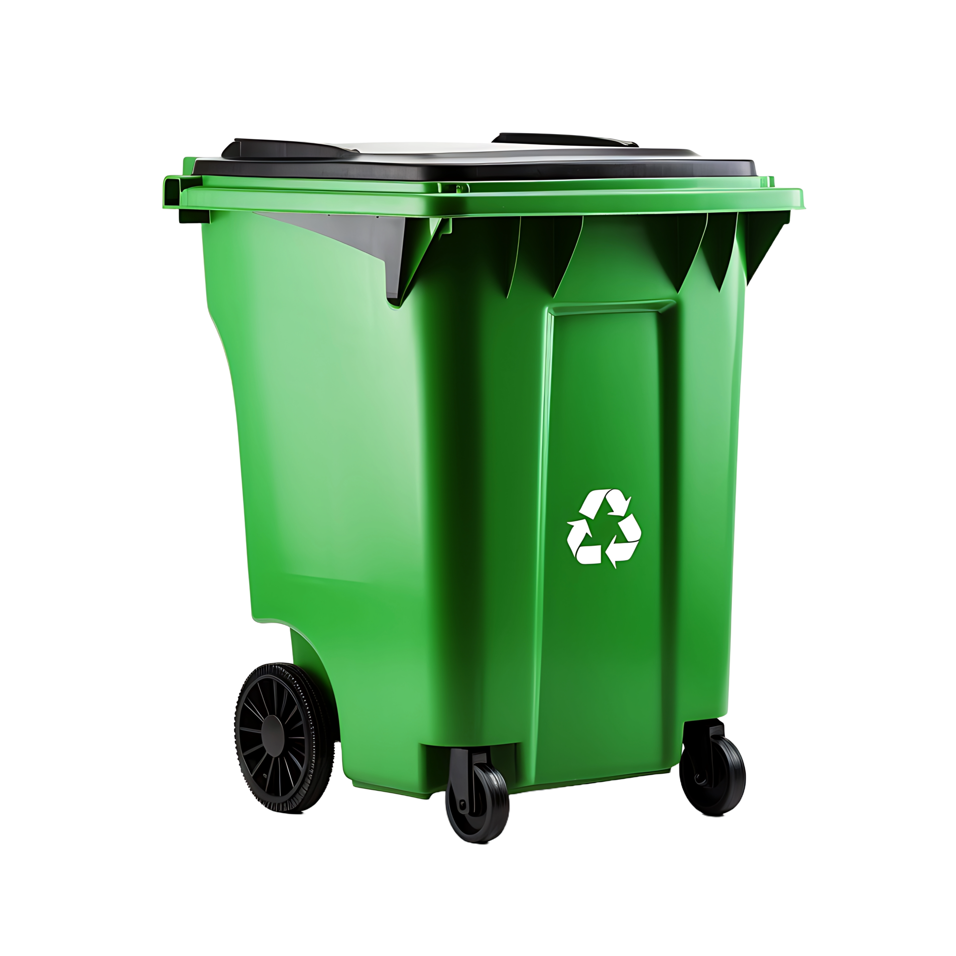 AI generated Wheelie Bin Without Distractions, Making It the Central