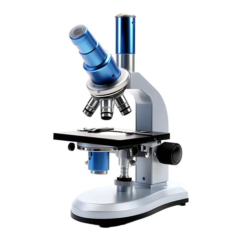 AI generated Isolated Microscope Cutout for Precise Scientific Graphics png