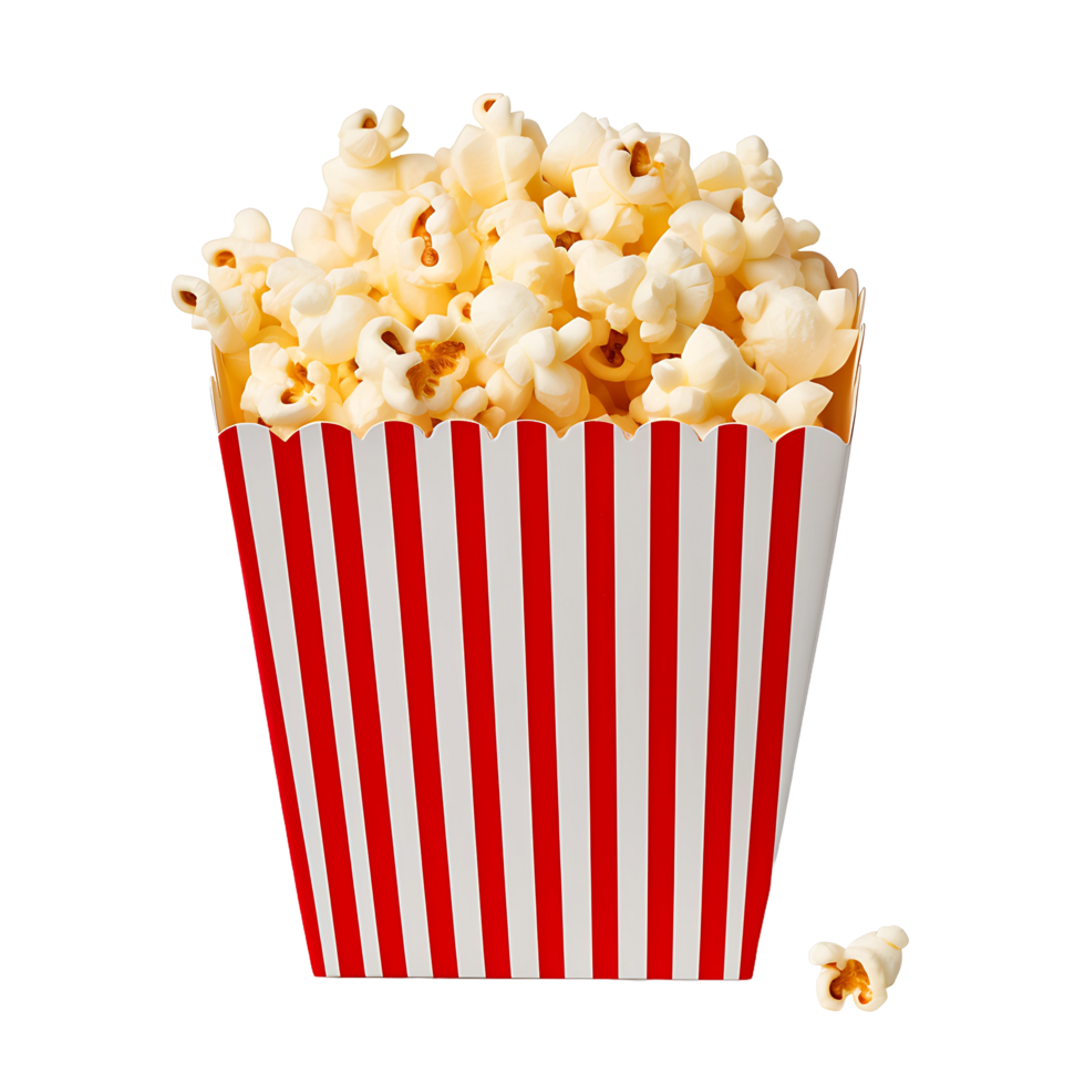 AI generated Isolated Popcorn Treat for Tempting Culinary Graphics png
