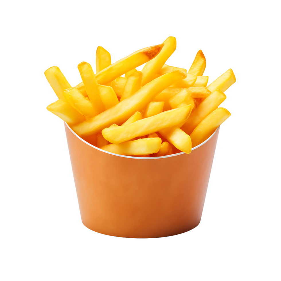 AI generated French Fries in Transparent Format png