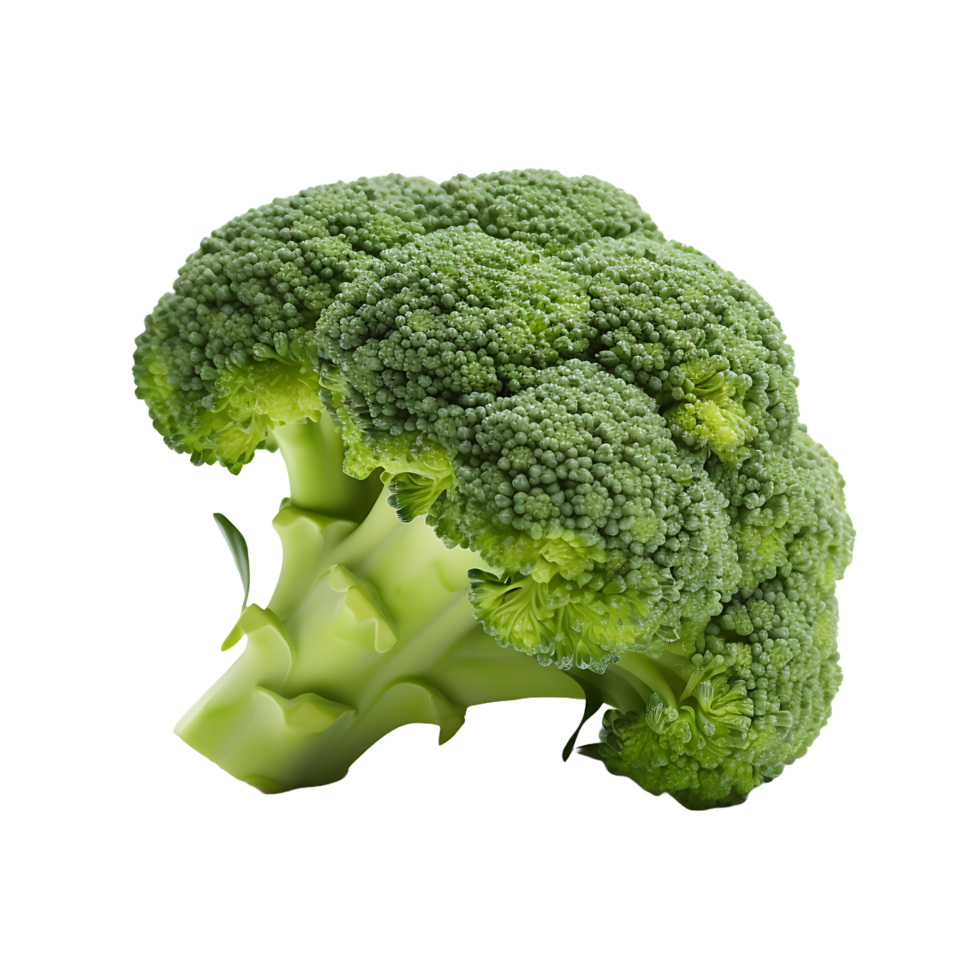 AI generated Fresh Broccoli in Transparent Format png