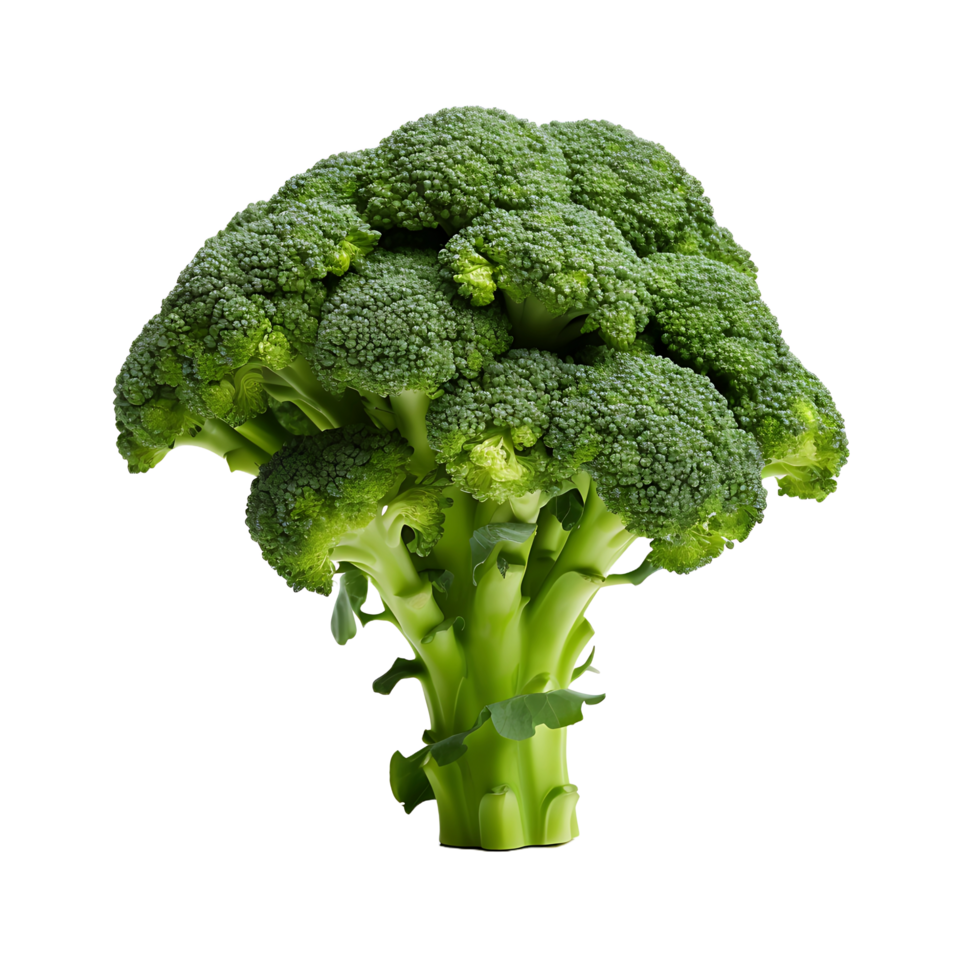 AI generated Fresh Broccoli with No Background Clutter png