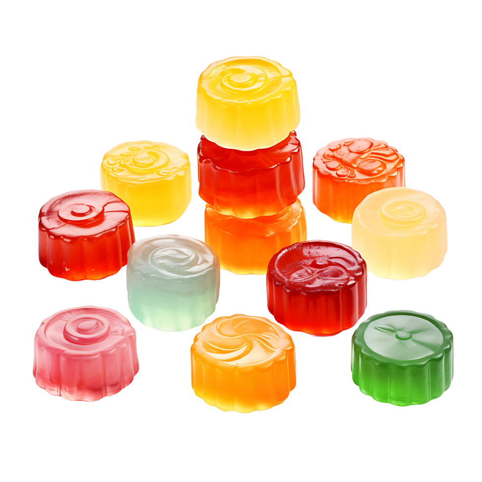 AI generated 3D Candy with Clear Background Transparency png