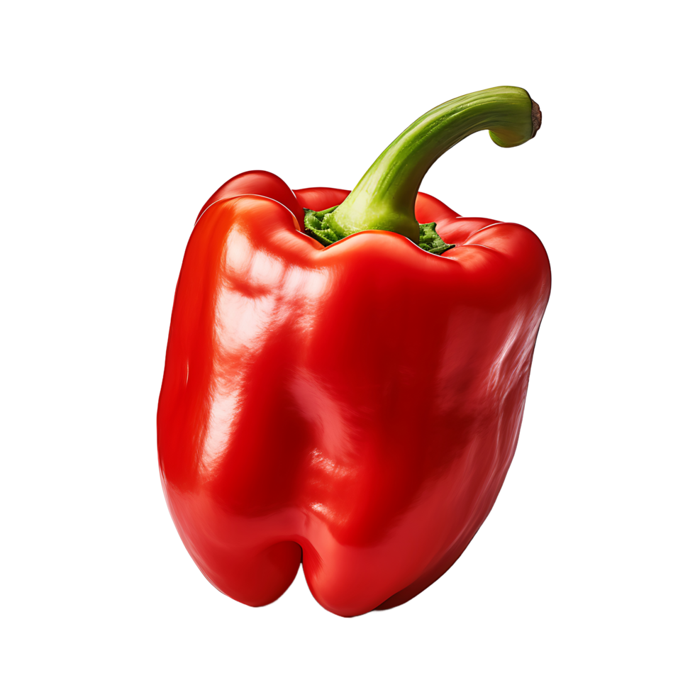 AI generated Transparent Macro Shot of Paprika Pepper on a Clear Surface png