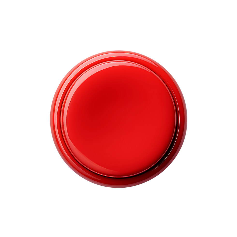 AI generated Isolated Button without Background Interruptions png