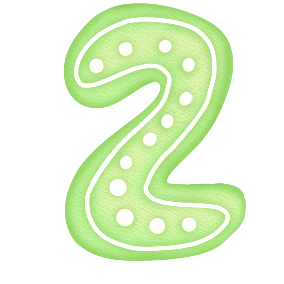 Ginger cookie number set png
