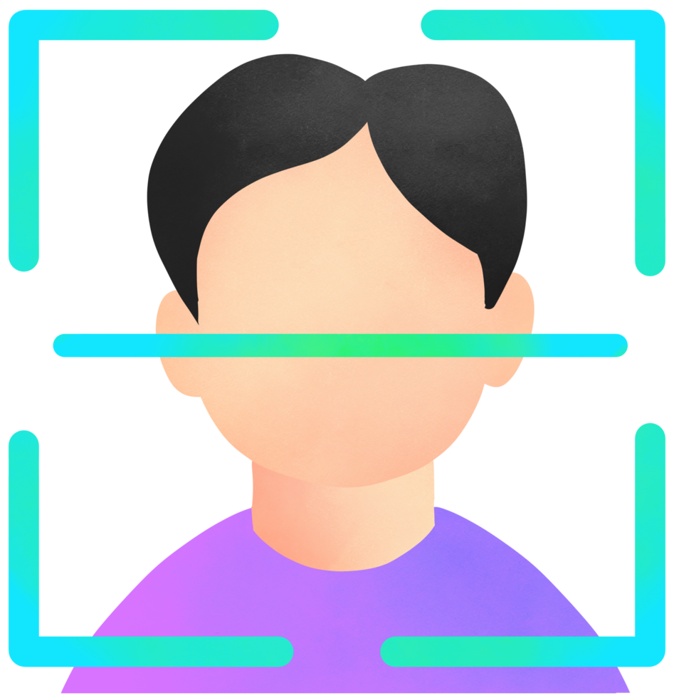 Image processing face scan png
