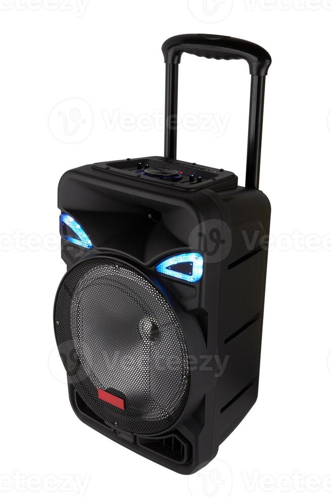 Portable speaker isolated photo
