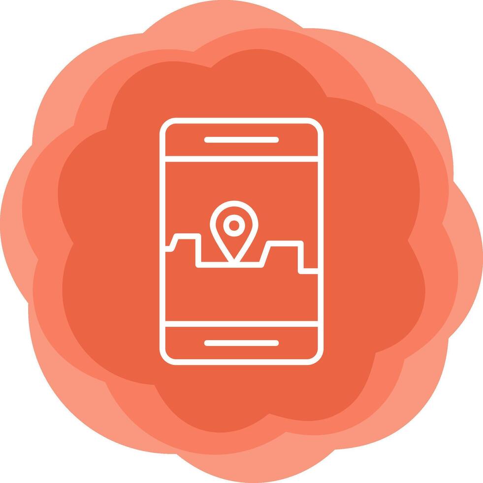 Smartphone Gps Vector Icon