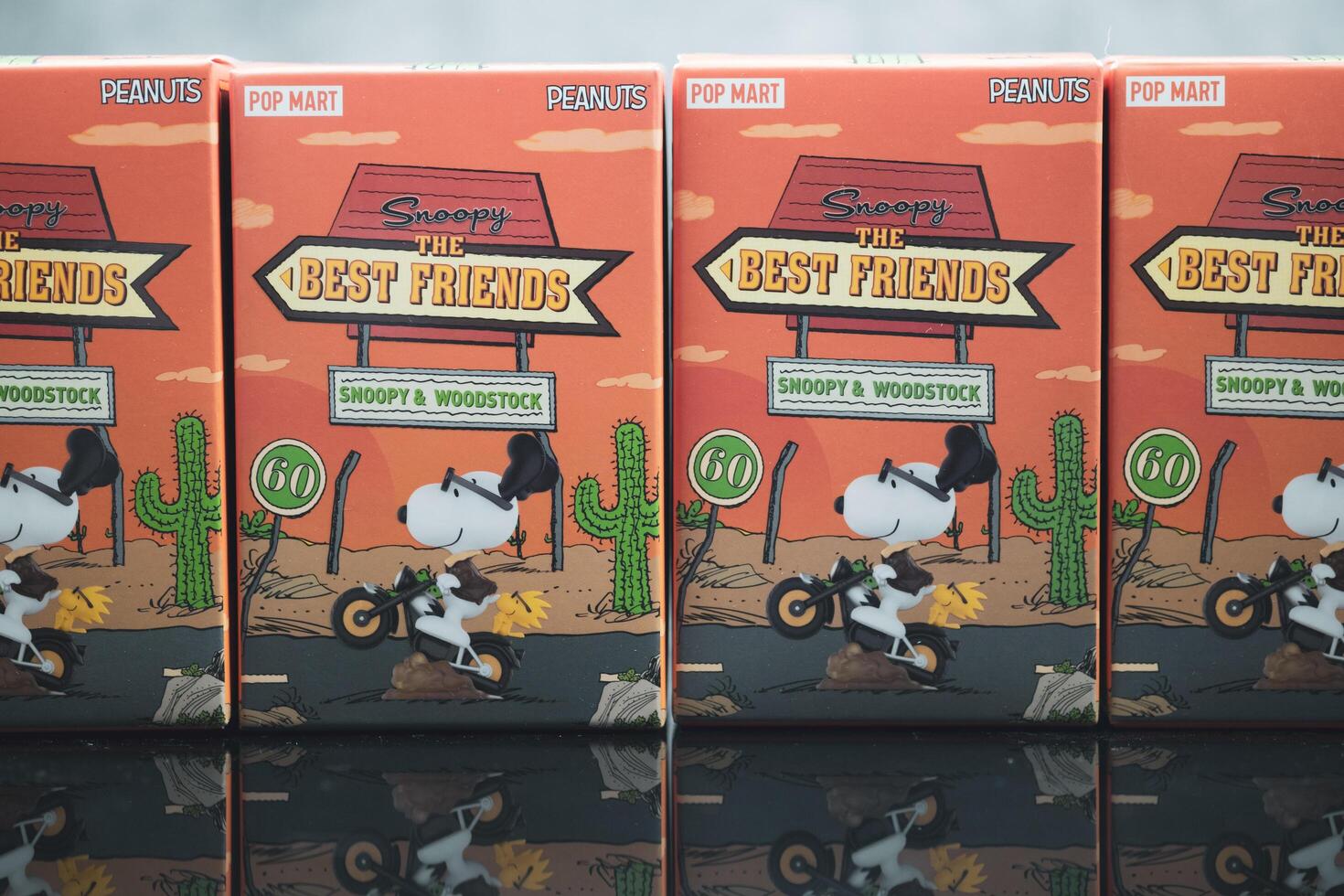 Bangkok, Thailand - February 12, 2024 A box of Snoopy the Best Friends series figures. photo