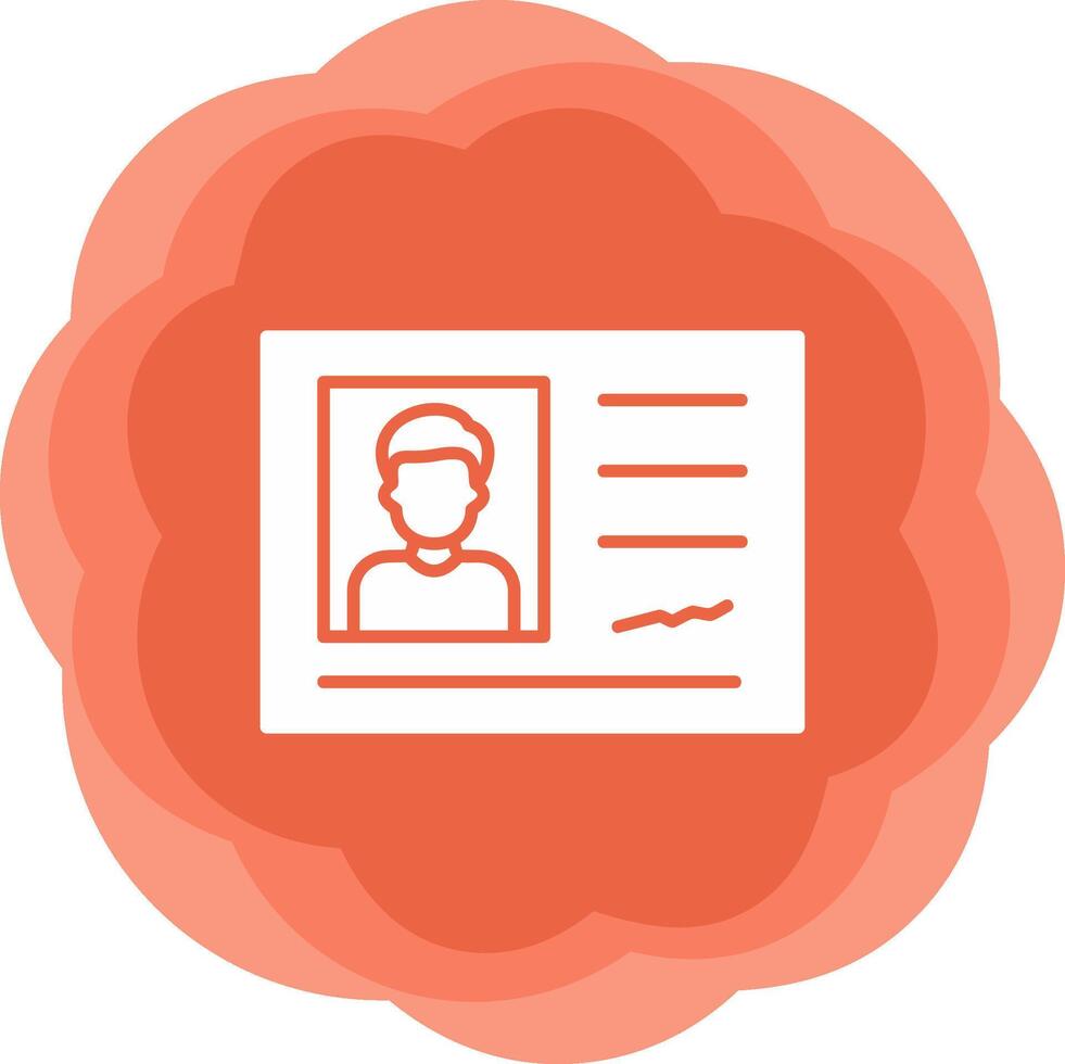 Identification Card Vector Icon