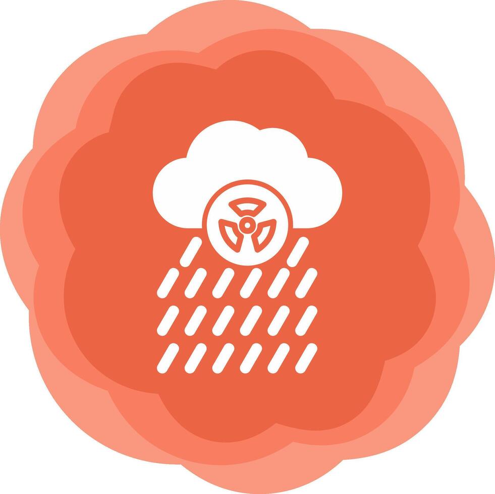 icono de vector de lluvia ácida