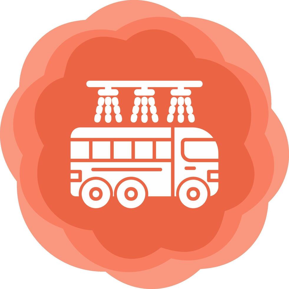 Bus Wash Vector Icon